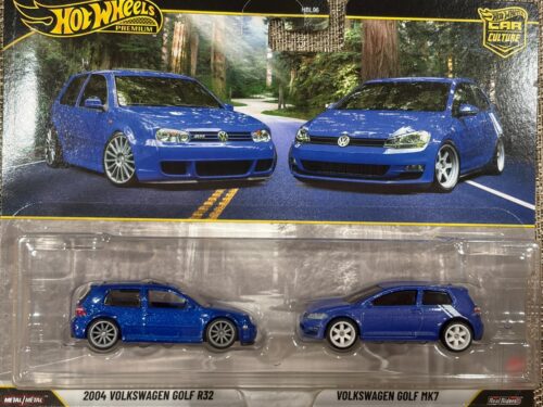 2026 Hot Wheels Premium 2-Pack 2004 Volkswagen Golf R32 & Golf MK7