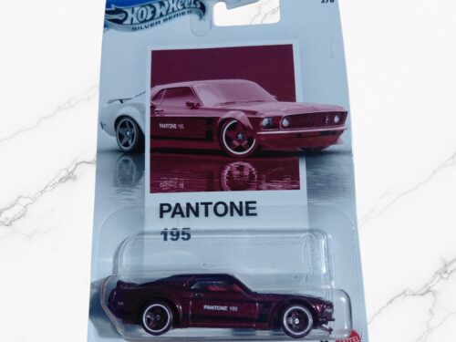 Pantone 195 Hot Wheels Silver Series '69 Ford Mustang Boss 302